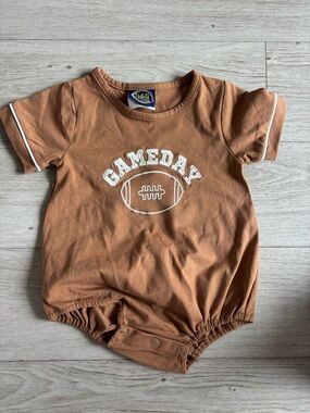 Football Game Day Embroidered Onesie 18 Months NWOT